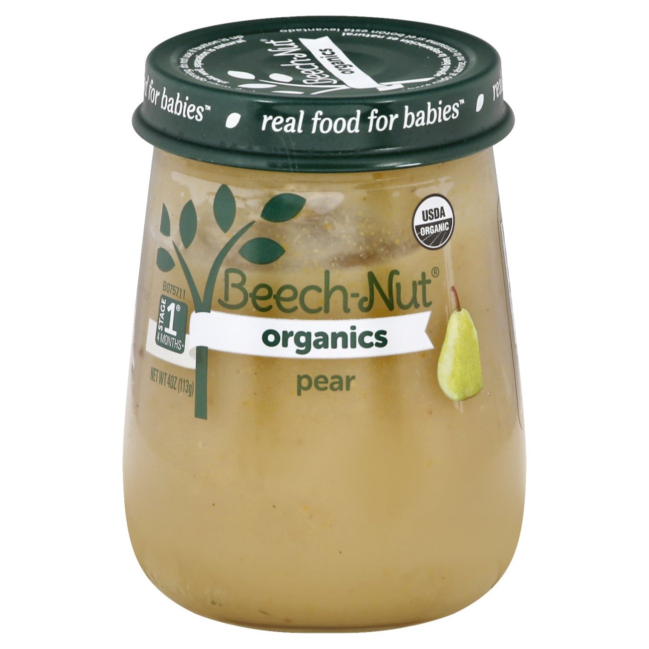 Beech-Nut Organics Stage 1 Baby Food - Pear