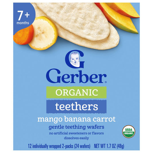 Gerber Organic for Baby Teethers - Mango Banana & Carrot