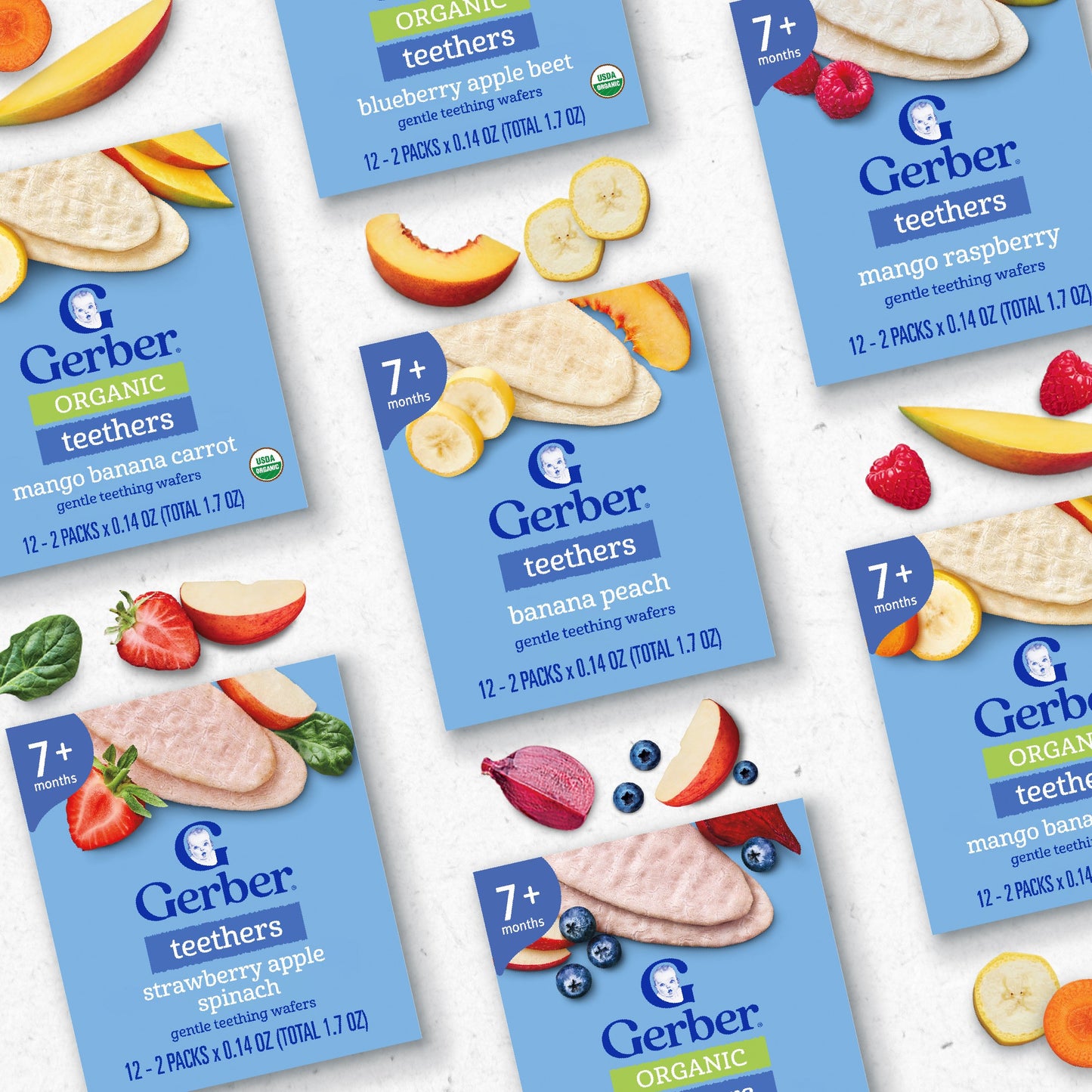 Gerber Organic for Baby Teethers - Mango Banana & Carrot