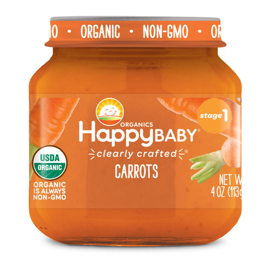Happy Baby Organics Stage 1 Baby Food - Carrots