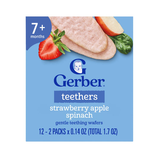 Gerber Snacks for Baby Teethers - Strawberry Apple & Spinach