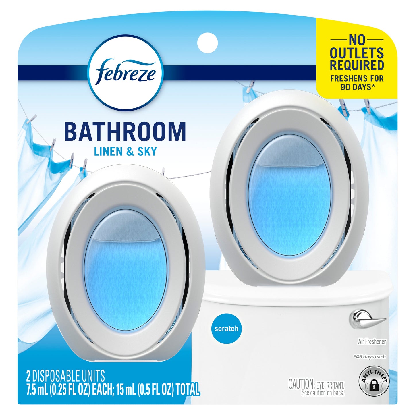 Febreze Bathroom Air Freshener - Linen & Sky