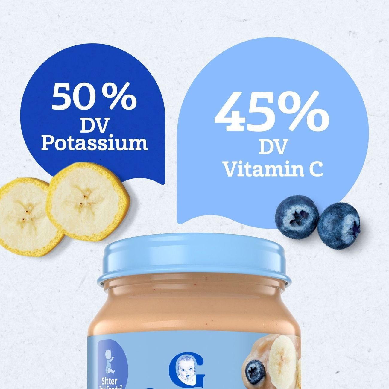 Gerber Natural for Baby Wonderfoods 2nd Foods - Banana & Blueberry