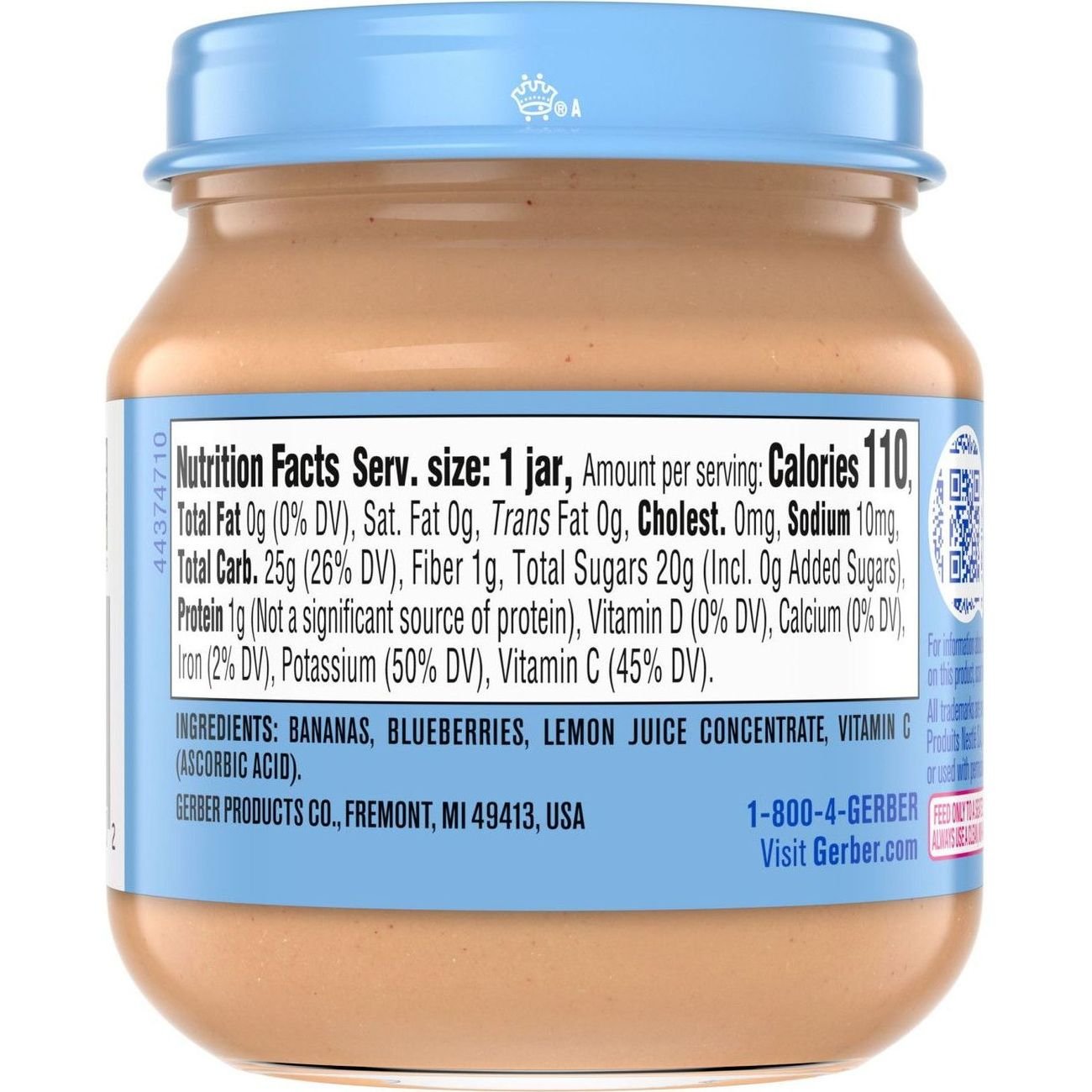 Gerber Natural for Baby Wonderfoods 2nd Foods - Banana & Blueberry