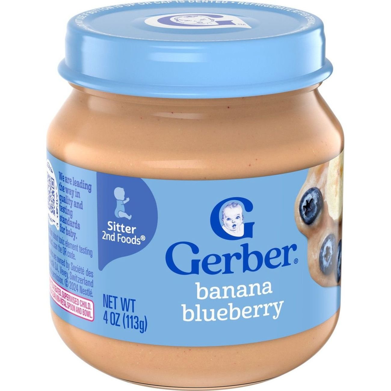 Gerber Natural for Baby Wonderfoods 2nd Foods - Banana & Blueberry