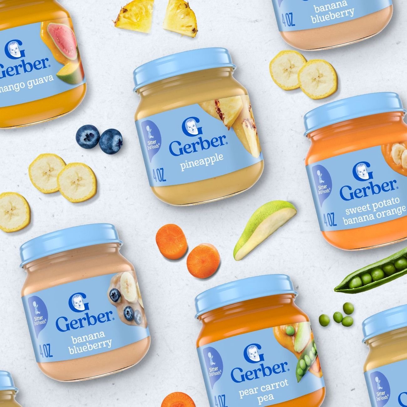Gerber Natural for Baby Wonderfoods 2nd Foods - Banana & Blueberry