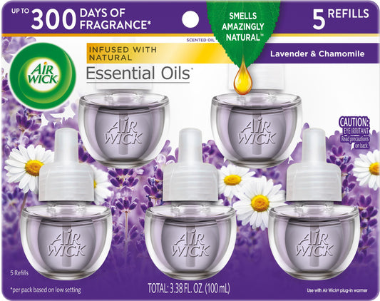 Air Wick Scented Oil Refill, Plug In Air Freshener, Lavender