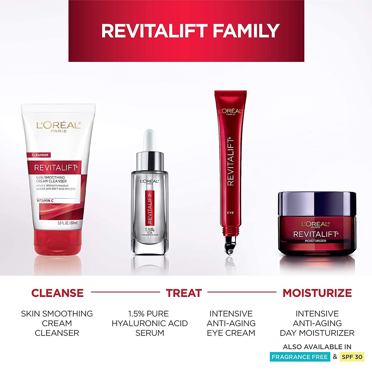 L'Oréal Paris Revitalift Triple Power Face Moisturizer, Fragrance Free