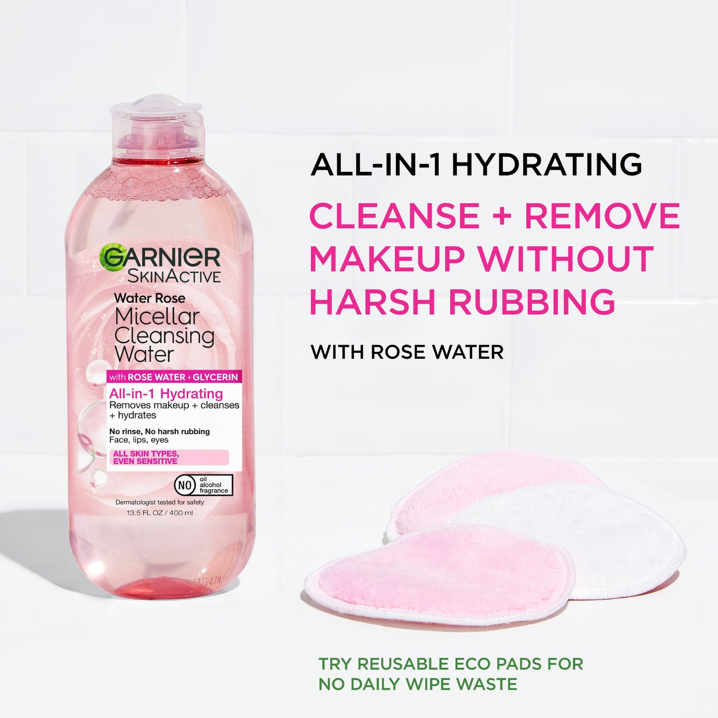 Garnier SkinActive All-in1 Hydrating Micellar Cleansing Rose Water