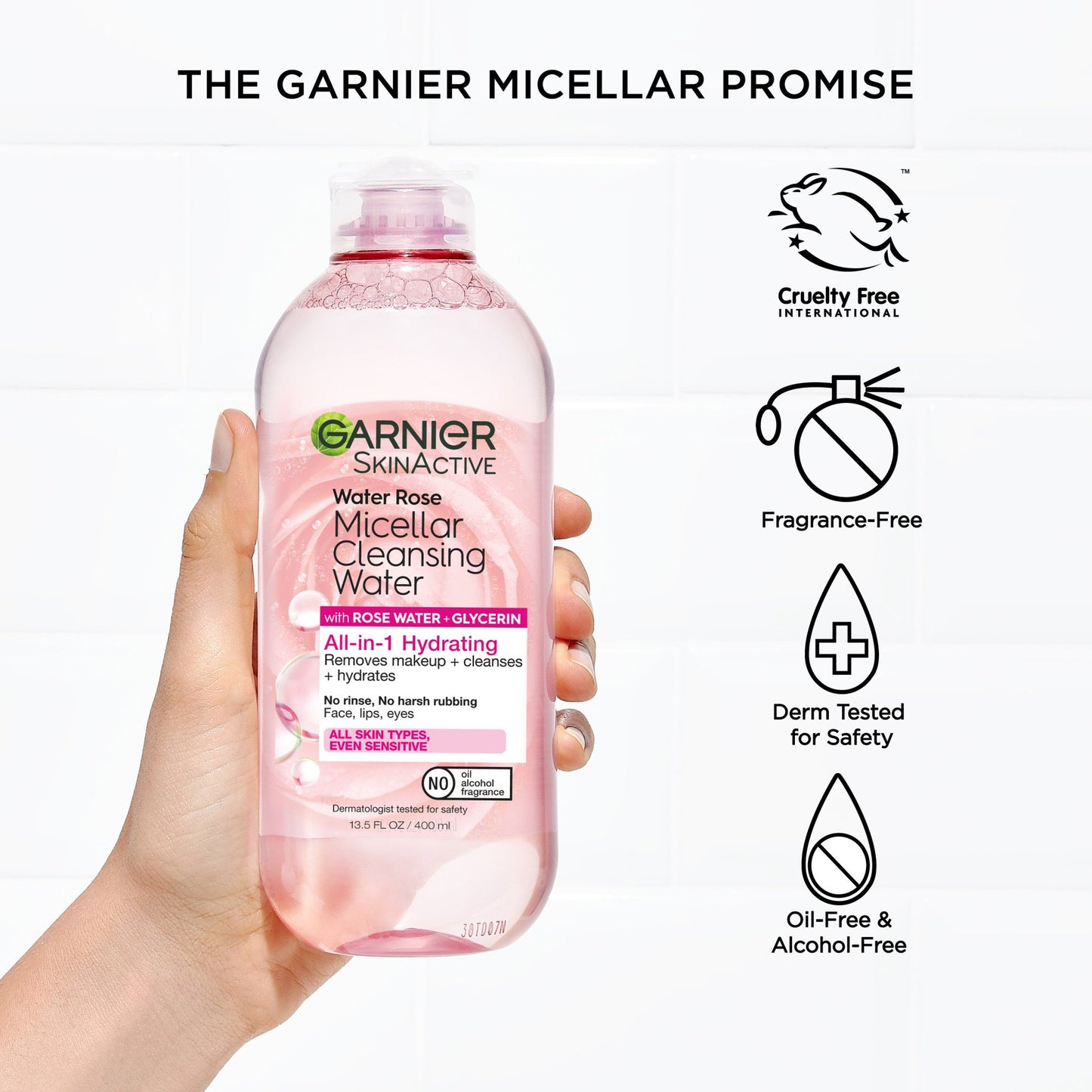 Garnier SkinActive All-in1 Hydrating Micellar Cleansing Rose Water