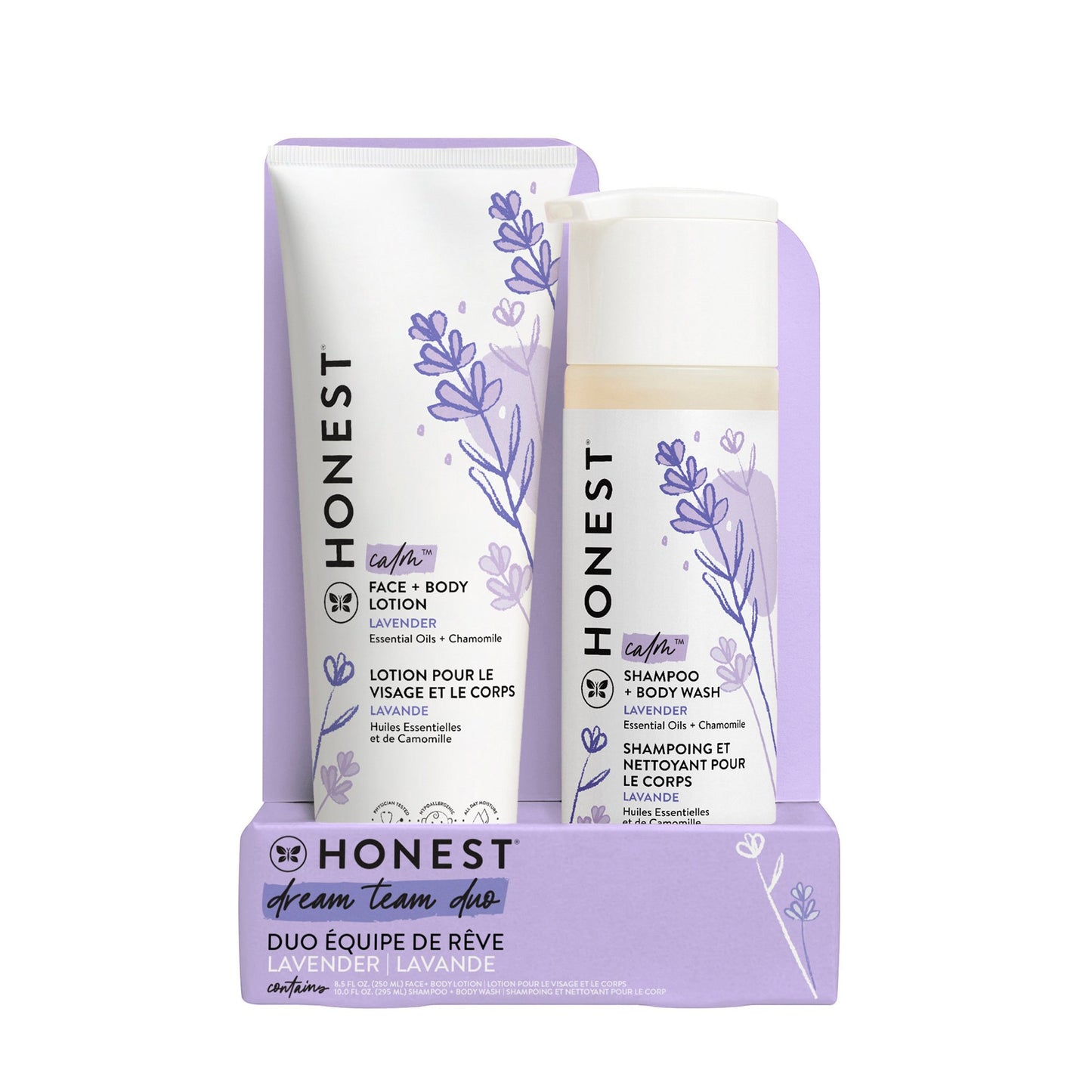 The Honest Company Calm Shampoo, Body Wash And Lotion Duo - Lavender