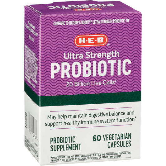 H-E-B Ultra Strength Probiotic Capsules