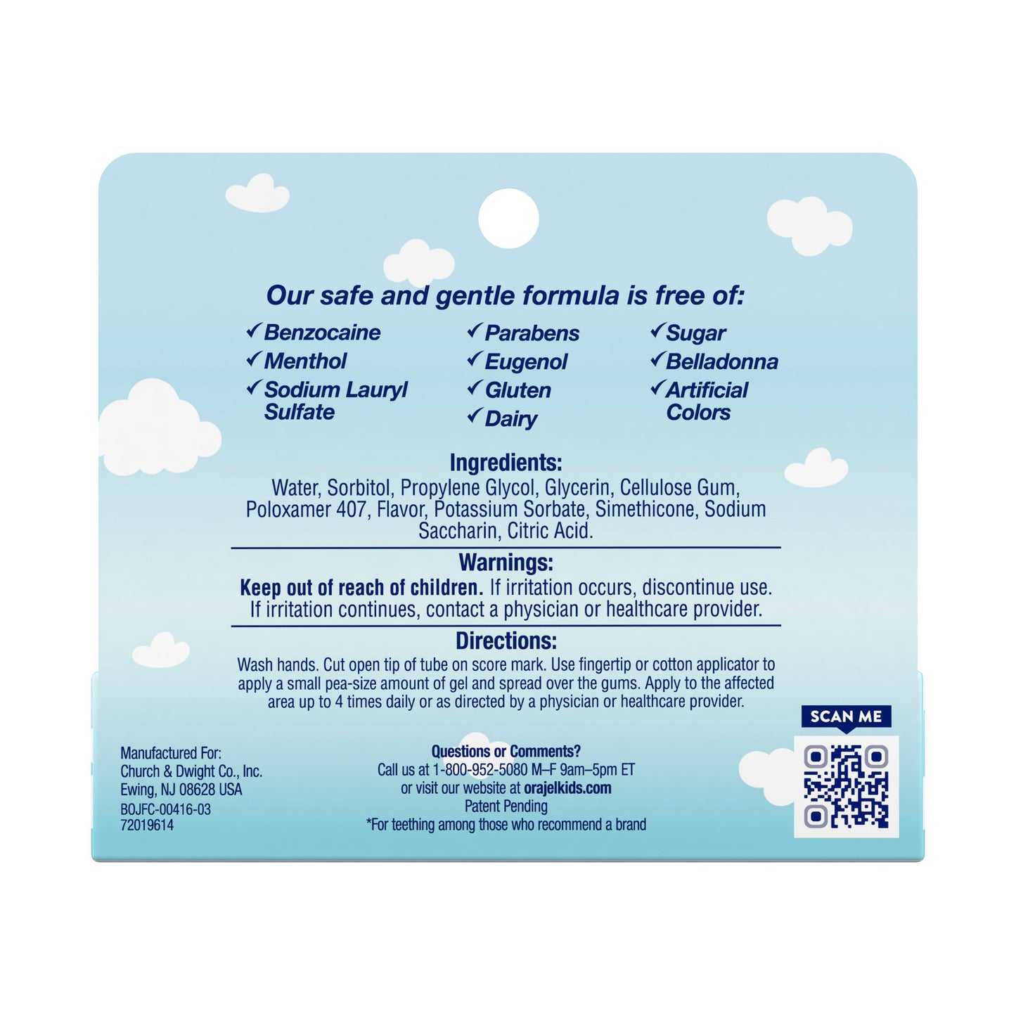 Baby Orajel Non-Medicated Cooling Gel for Teething