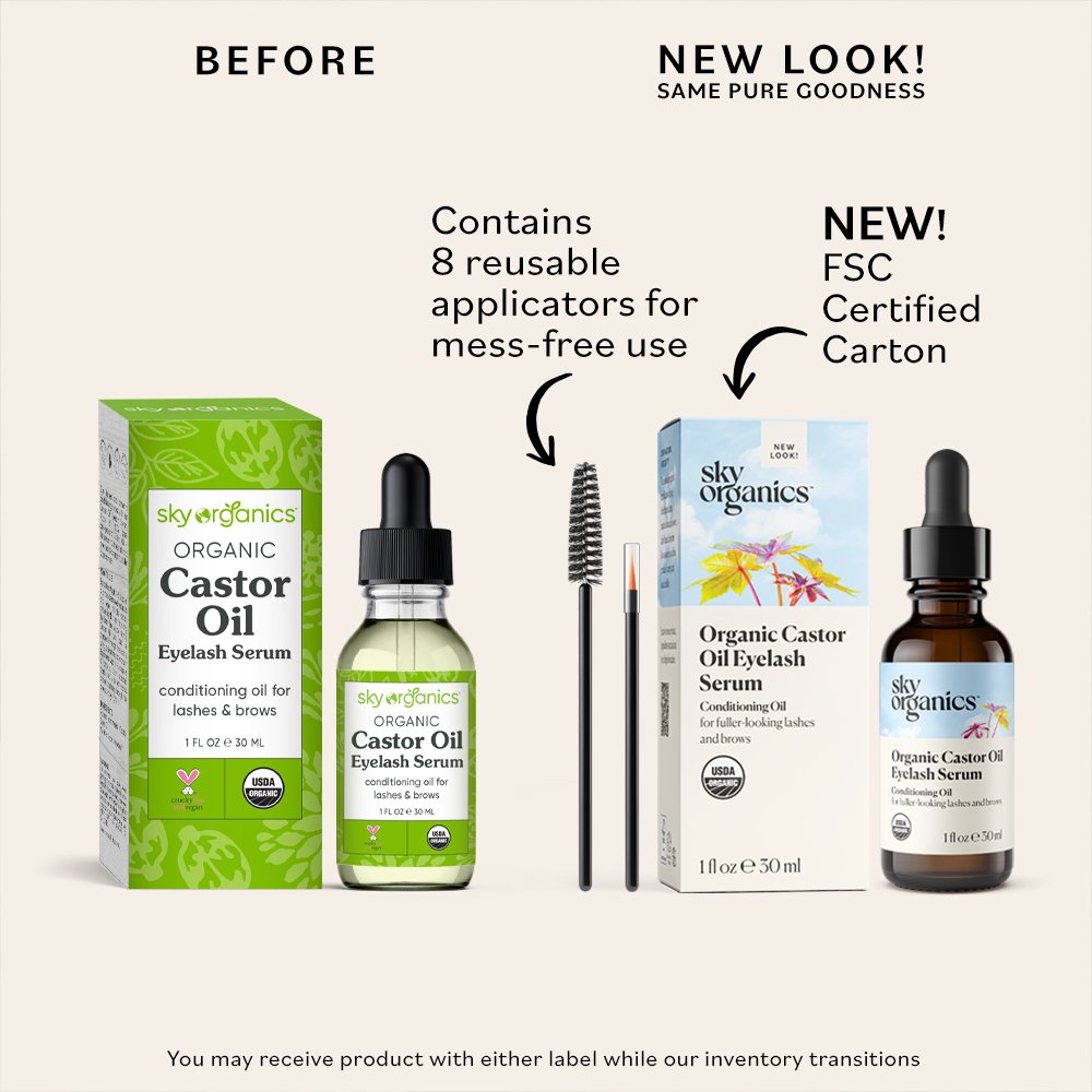 Sky Organics Castor Oil Eyelash Enhancer Serum