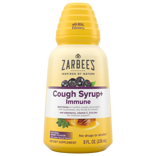 Zarbee's Adult Cough Syrup + Immune - Natural Berry