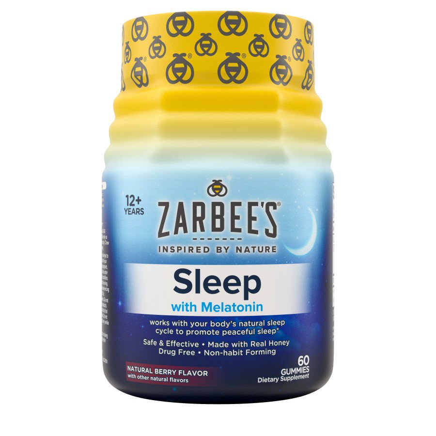Zarbee's Sleep Support Melatonin Gummies - Natural Berry