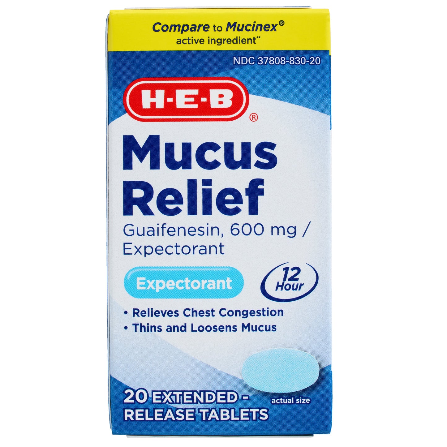 H-E-B Mucus Relief Expectorant Tablets