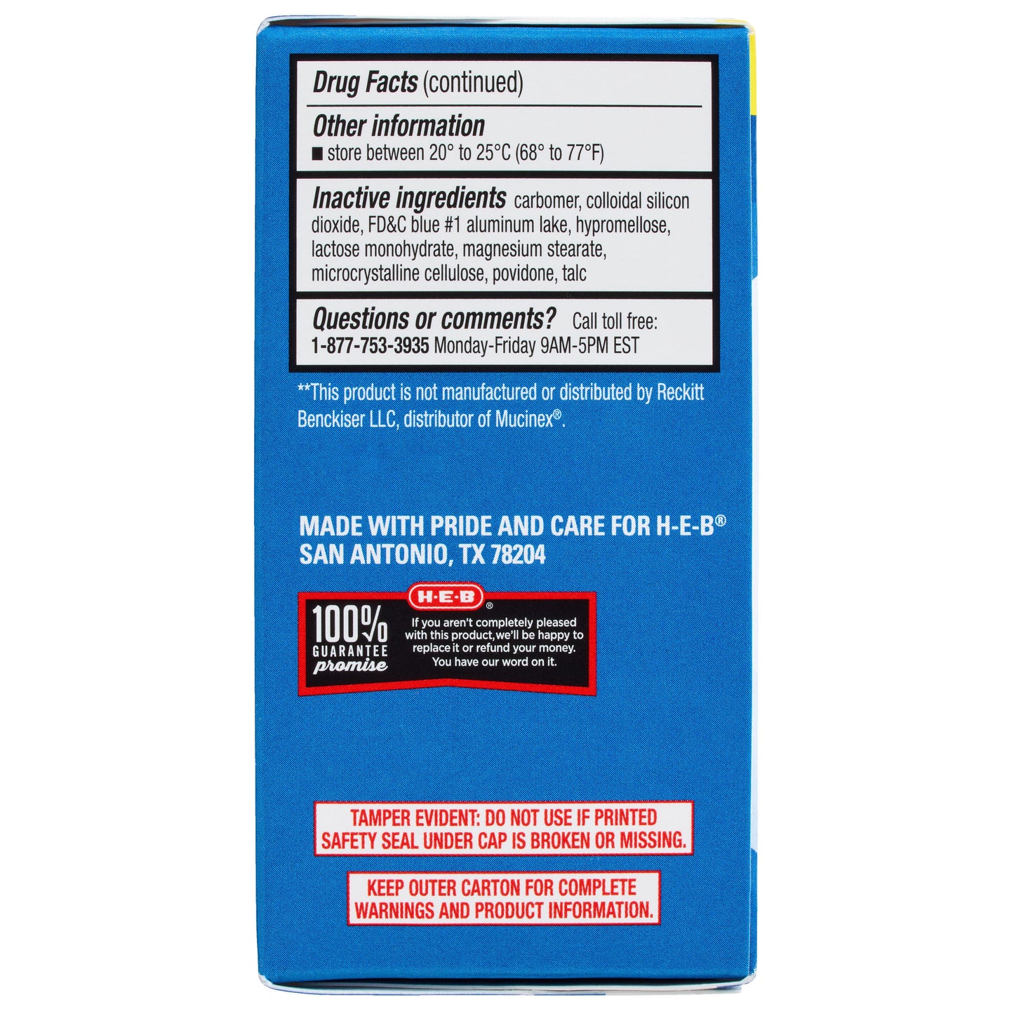 H-E-B Mucus Relief Expectorant Tablets