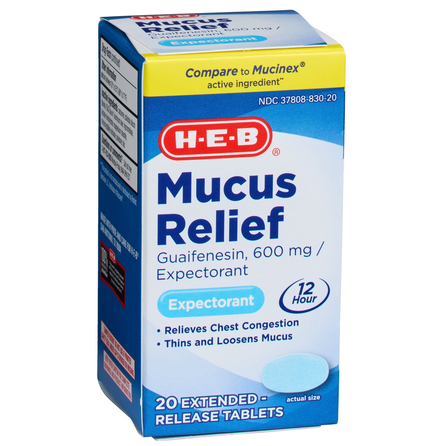 H-E-B Mucus Relief Expectorant Tablets