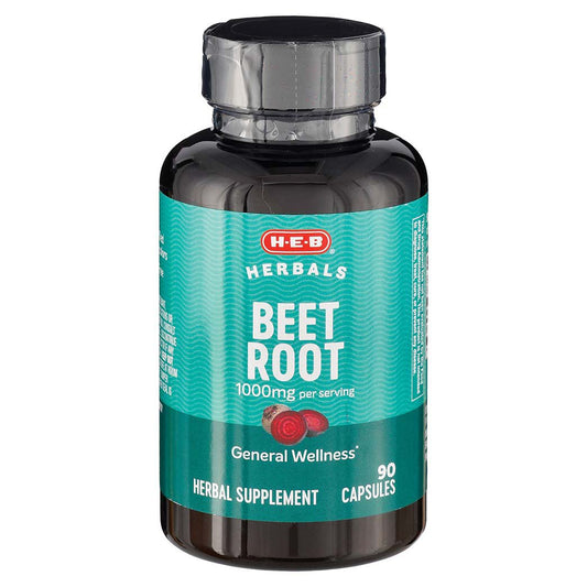 H-E-B Herbals Beet Root 1,000 mg Capsules
