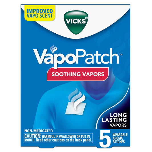 Vicks VapoPatch, Wearable Aroma Patch, Soothing & Comforting Non-Medicated Vicks Vapors
