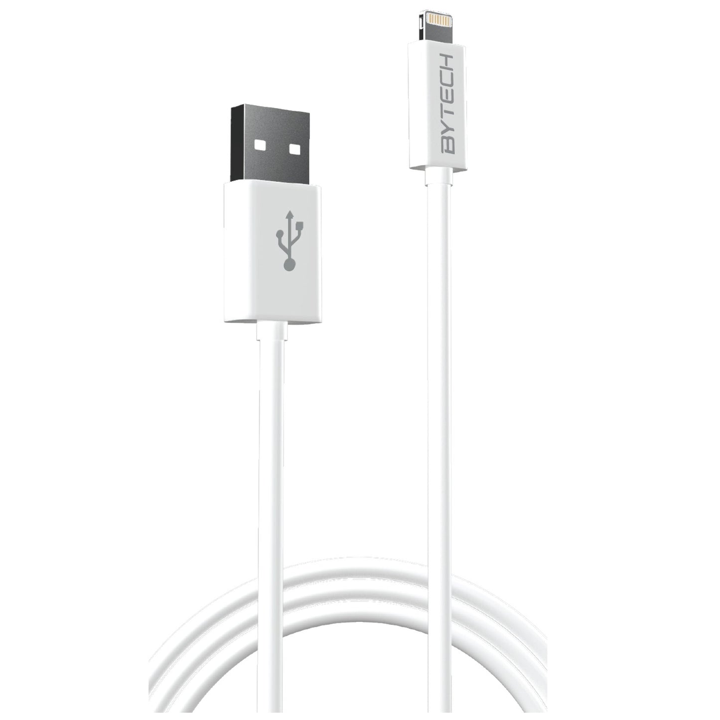 Bytech Classic Charge N Sync Lightning Cable - White