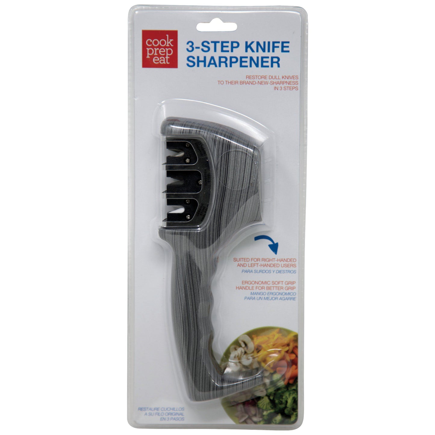 Cook Prep Eat Three Slot Knife Sharpener
