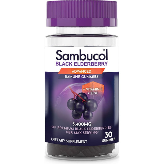 Sambucol Advanced Black Elderberry with Vitamin C & Zinc Immunity Gummies