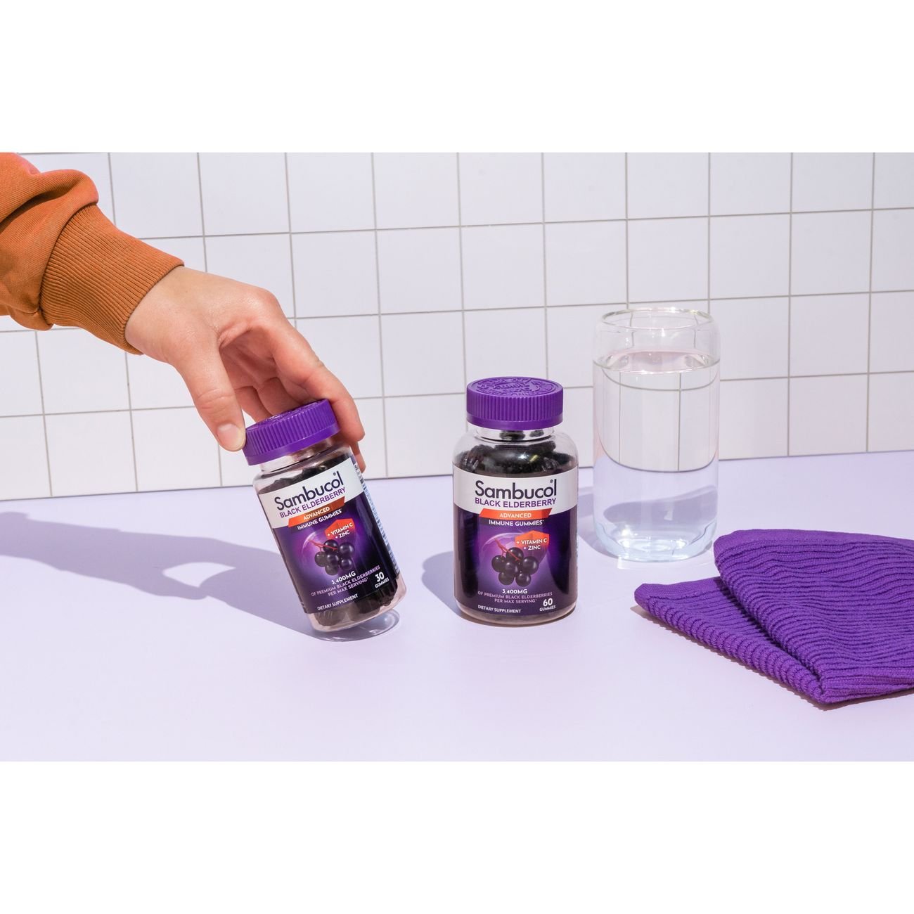 Sambucol Advanced Black Elderberry with Vitamin C & Zinc Immunity Gummies