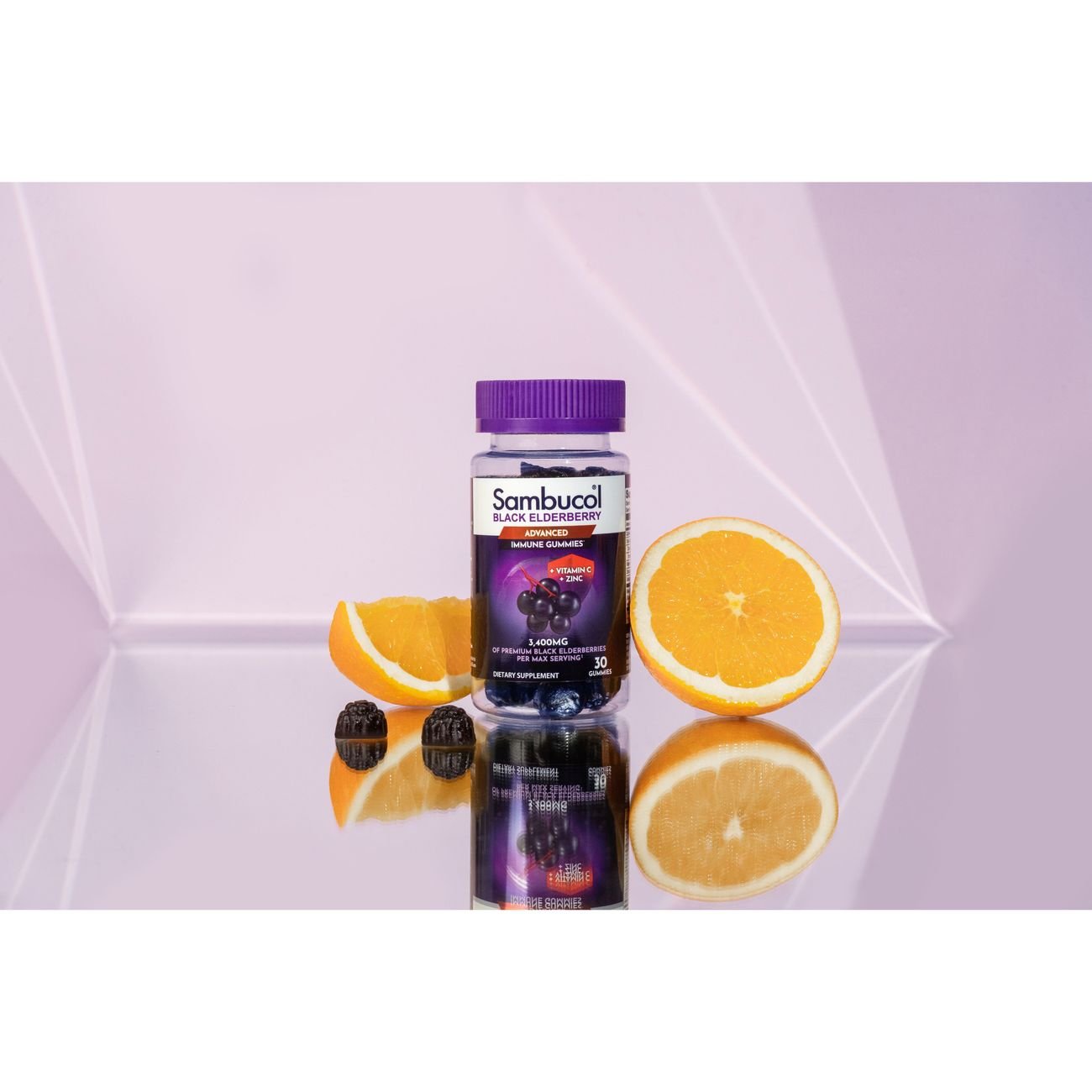 Sambucol Advanced Black Elderberry with Vitamin C & Zinc Immunity Gummies