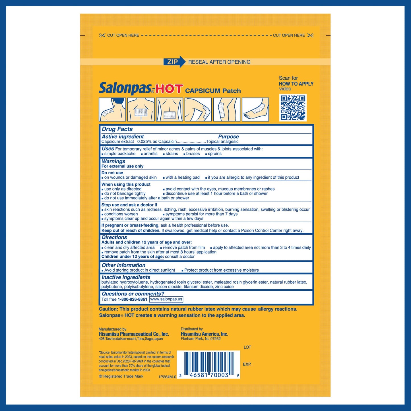 Salonpas Hot Capsicum Patch
