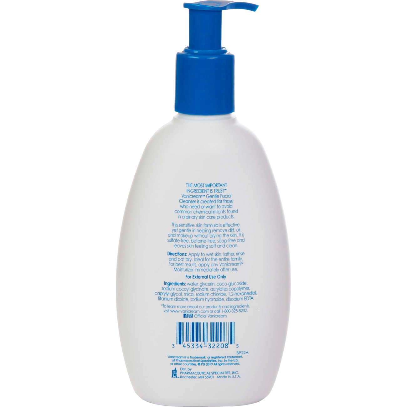 Vanicream Gentle Facial Cleanser