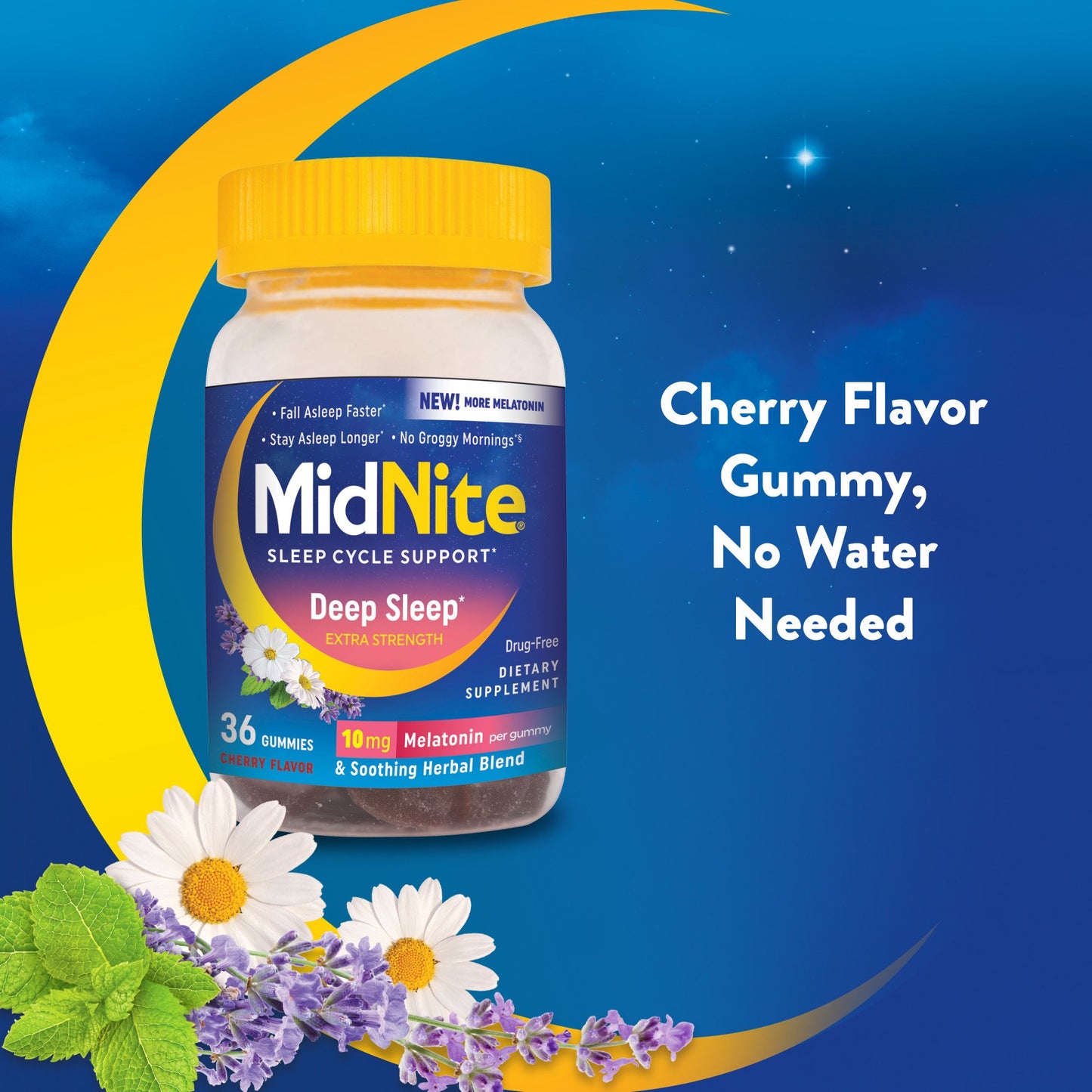 MidNite Deep Sleep Cycle Support Gummies - Cherry