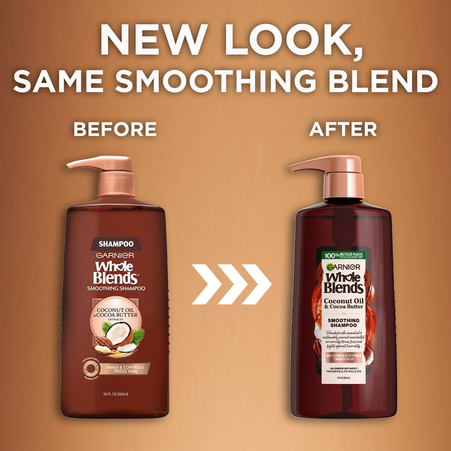 Garnier Whole Blends Smoothing Shampoo, Coconut Oil and Cocoa Butter