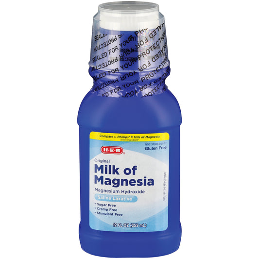 H-E-B Milk Of Magnesia Original Saline Laxative