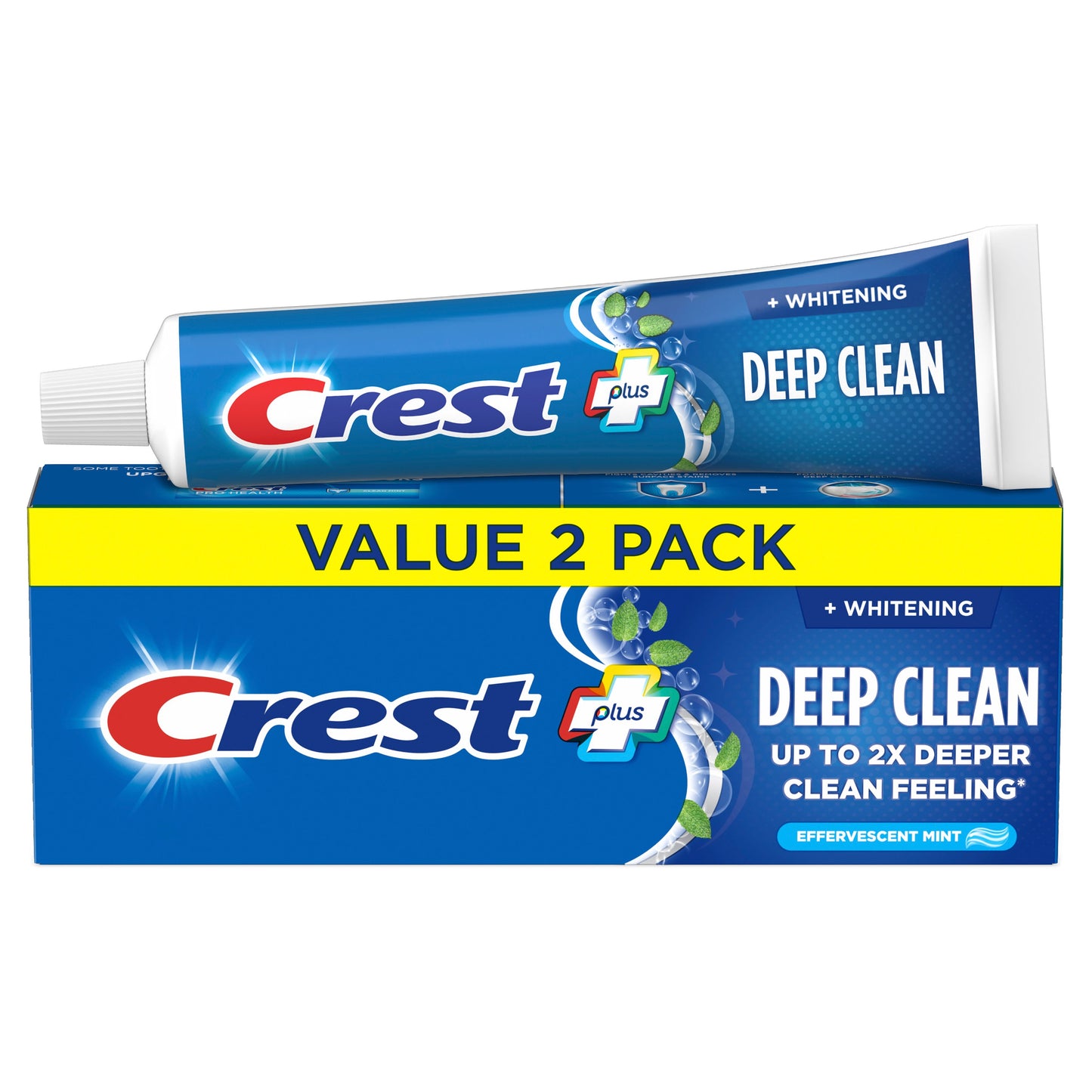 Crest Complete + Deep Clean Whitening Toothpaste - Effervescent Mint, 2 Pk