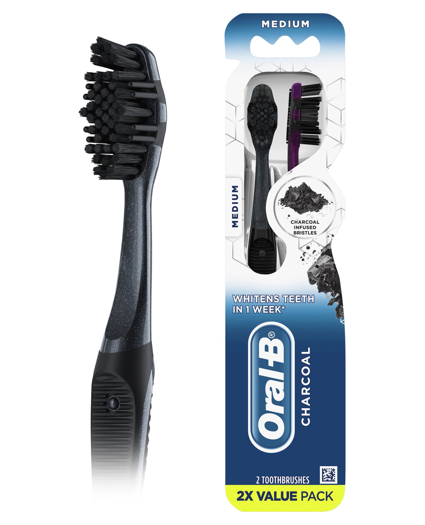 Oral-B Charcoal Toothbrushes Medium