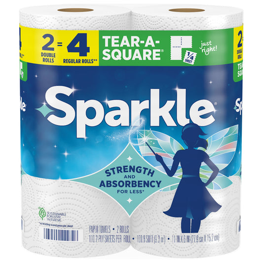 Sparkle Tear-A-Square Paper Towels