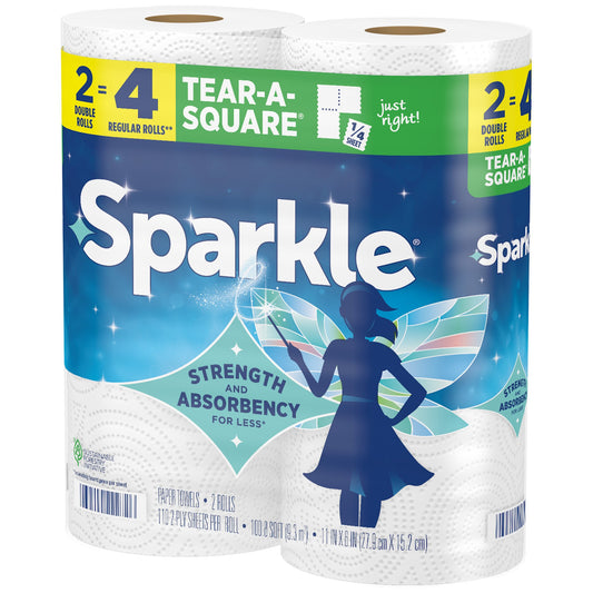Sparkle Tear-A-Square Paper Towels