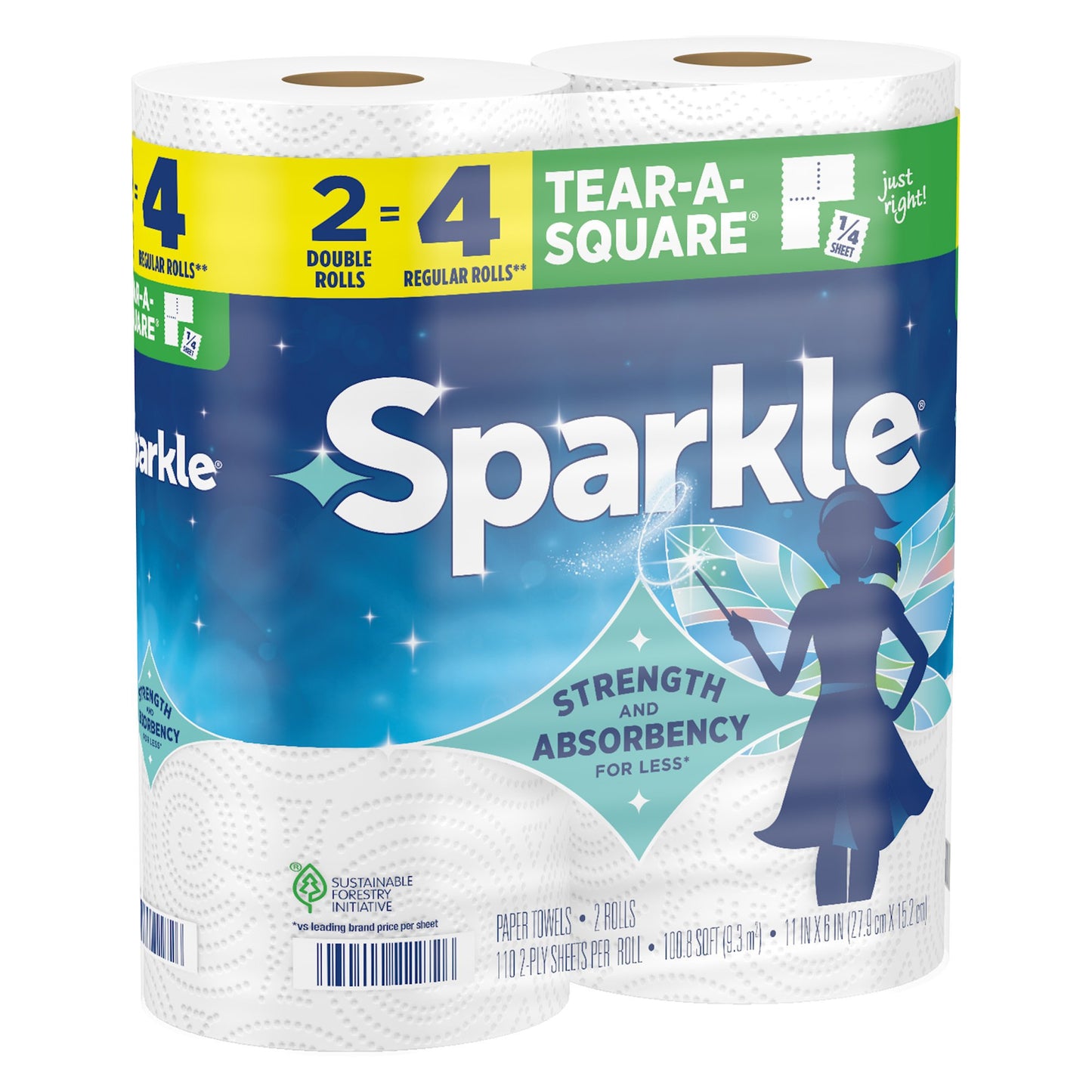 Sparkle Tear-A-Square Paper Towels