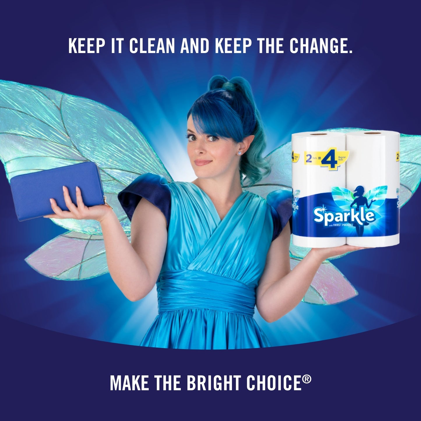 Sparkle Tear-A-Square Paper Towels