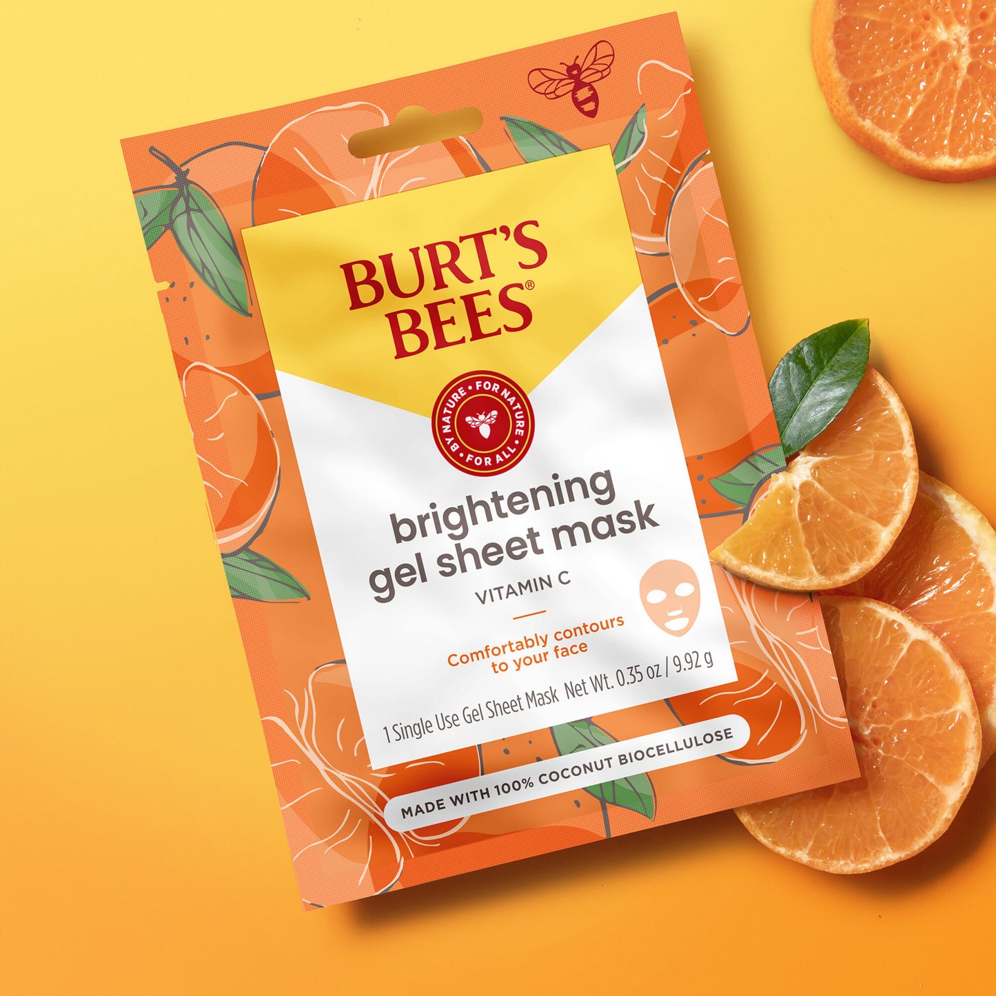 Burt's Bees Brightening Gel Sheet Mask with Vitamin C
