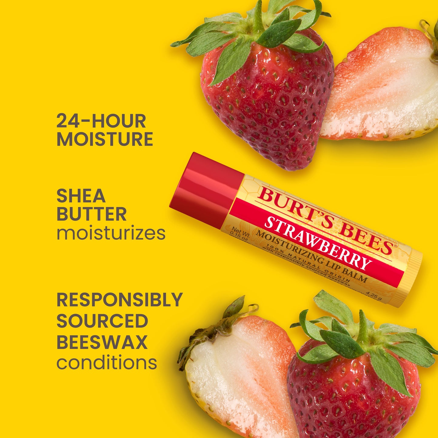 Burt's Bees Moisturizing Lip Balm - Strawberry