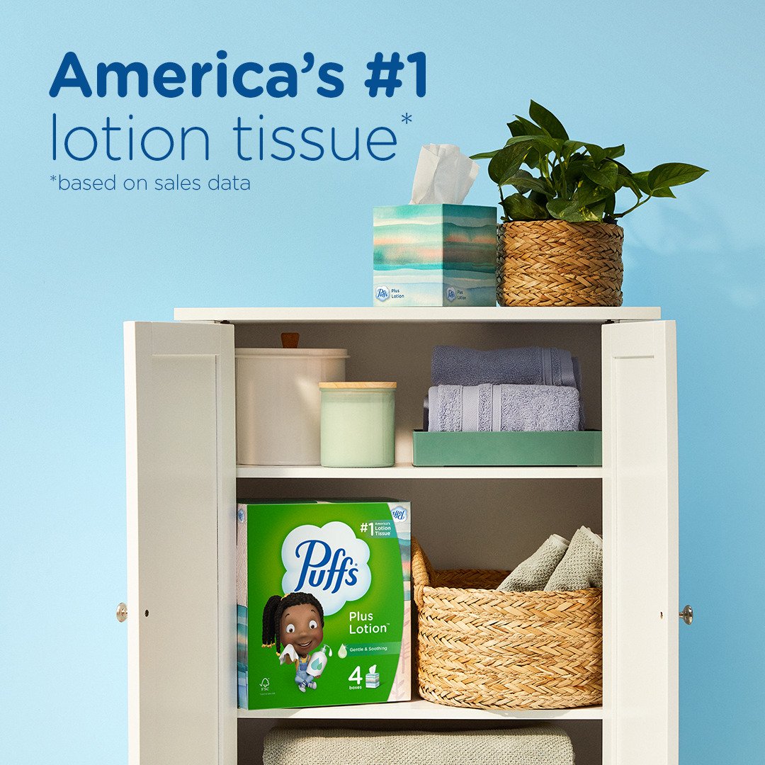 Puffs Plus Lotion Facial Tissue