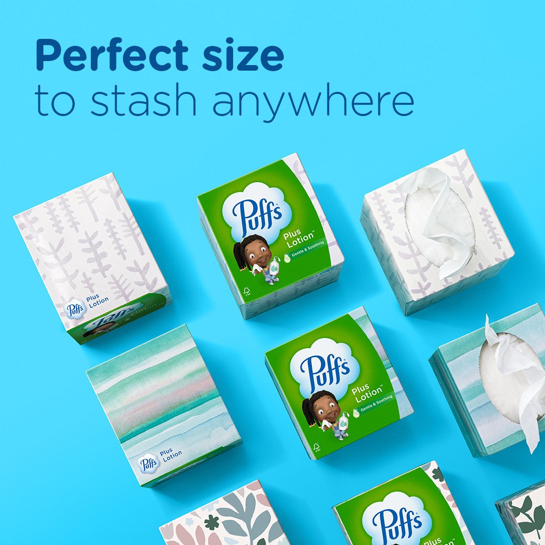 Puffs Plus Lotion Facial Tissue