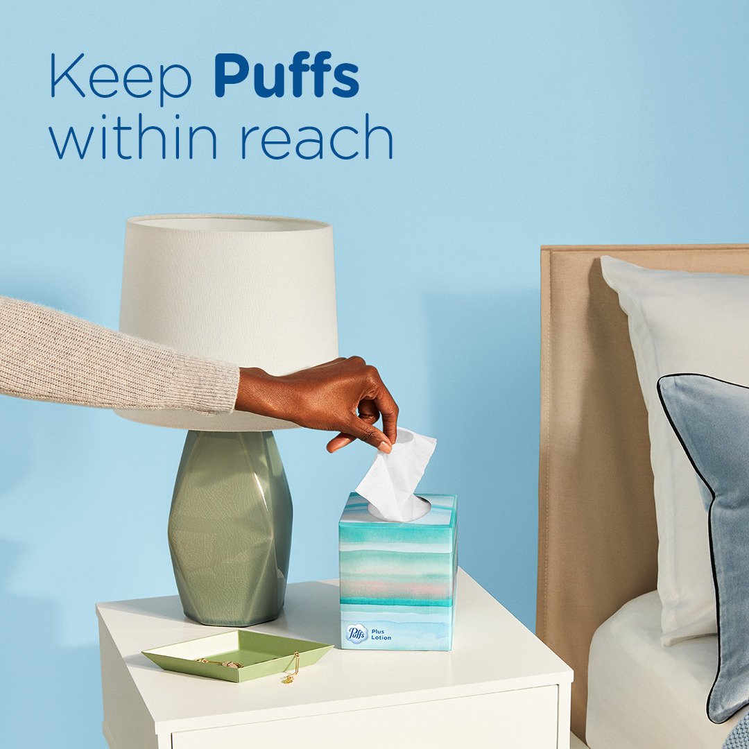 Puffs Plus Lotion Facial Tissue