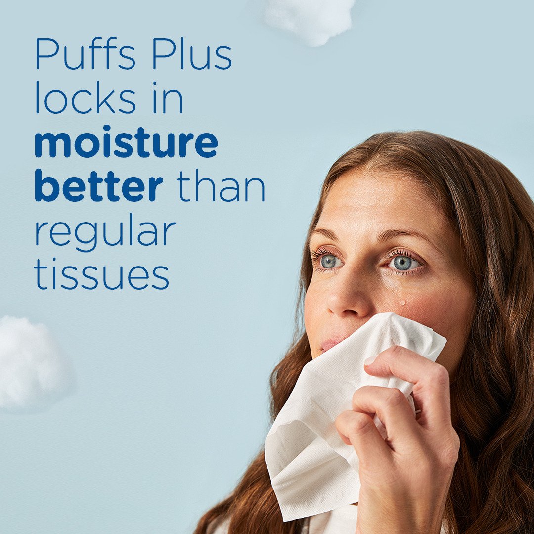 Puffs Plus Lotion Facial Tissues 4 pk