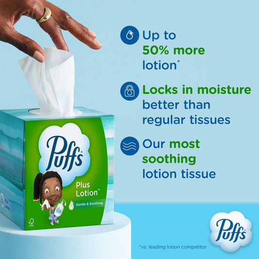 Puffs Plus Lotion Facial Tissues 6 pk