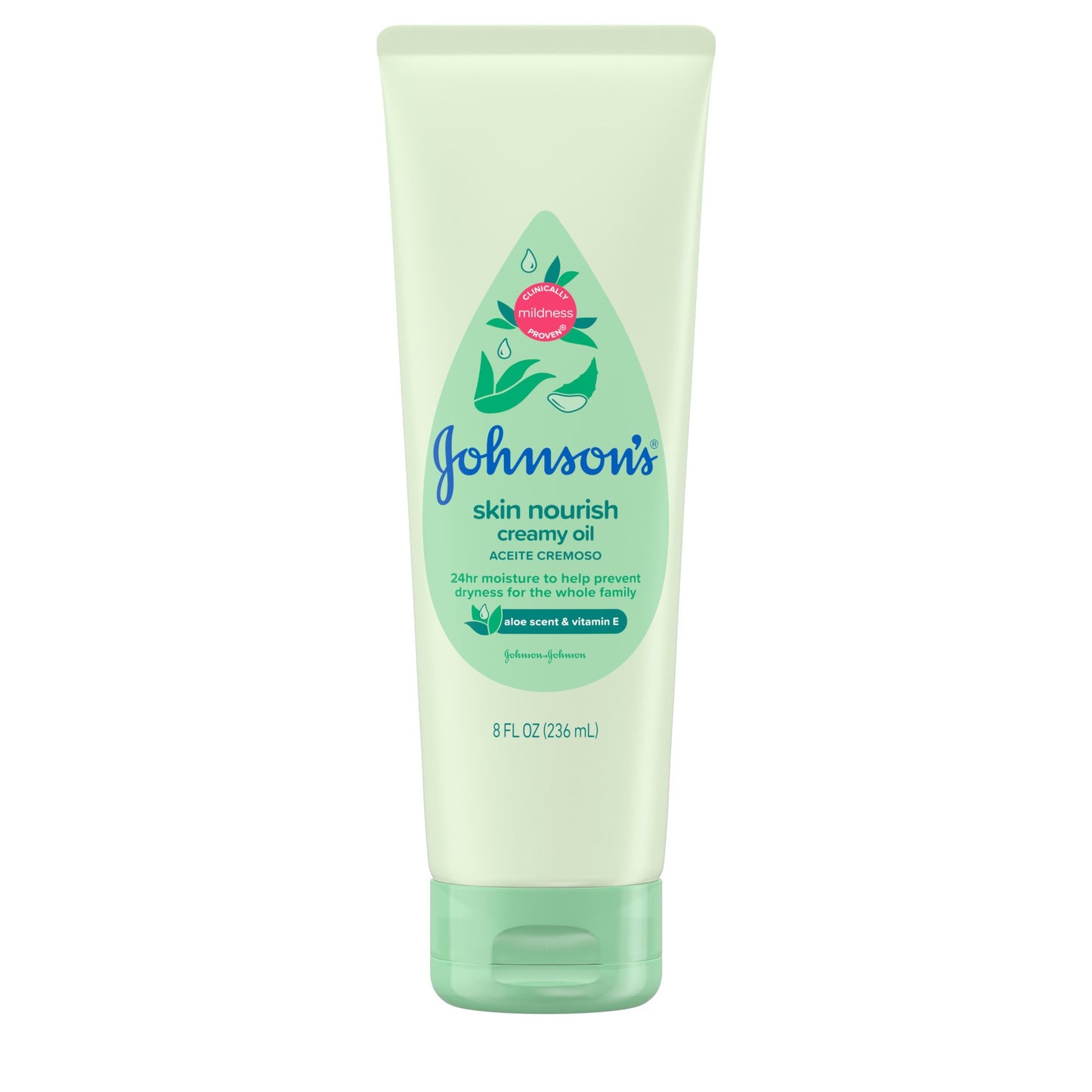 Johnson's Baby Creamy Oil Moisturizing Baby Body Lotion with Aloe