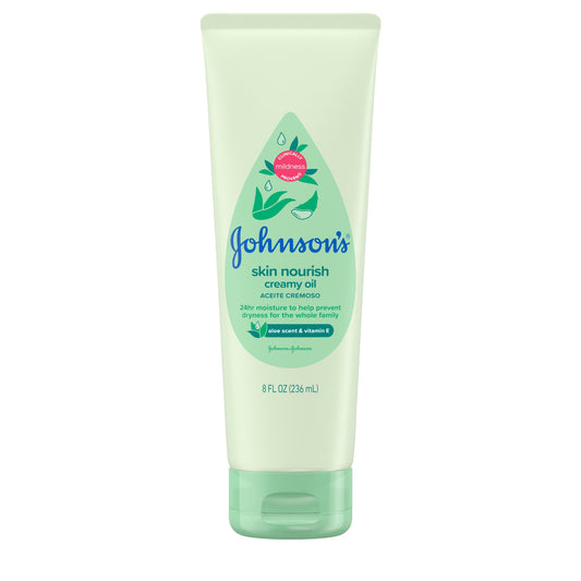 Johnson's Baby Creamy Oil Moisturizing Baby Body Lotion with Aloe
